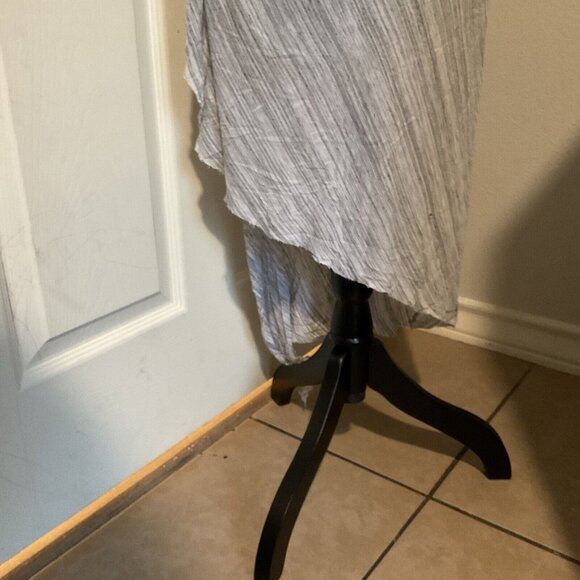 Splendid Dress Long Maxi Gray Striped Sun dress Layered Small Summer Sleeveless - Picture 5 of 9